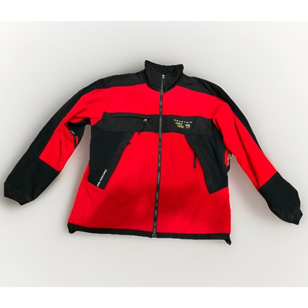 Mountain Hardwear Vintage Made In USA Full Zip Fleece Jacket Mens Large Red